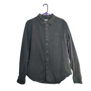 Men's Black Casual Button Down Shirt